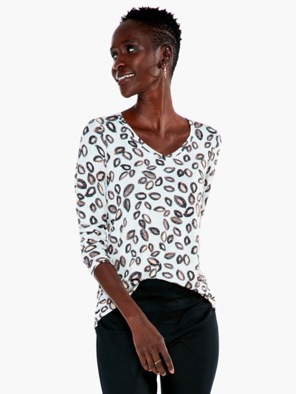 NIC+ZOE Tossed Neutrals Tee